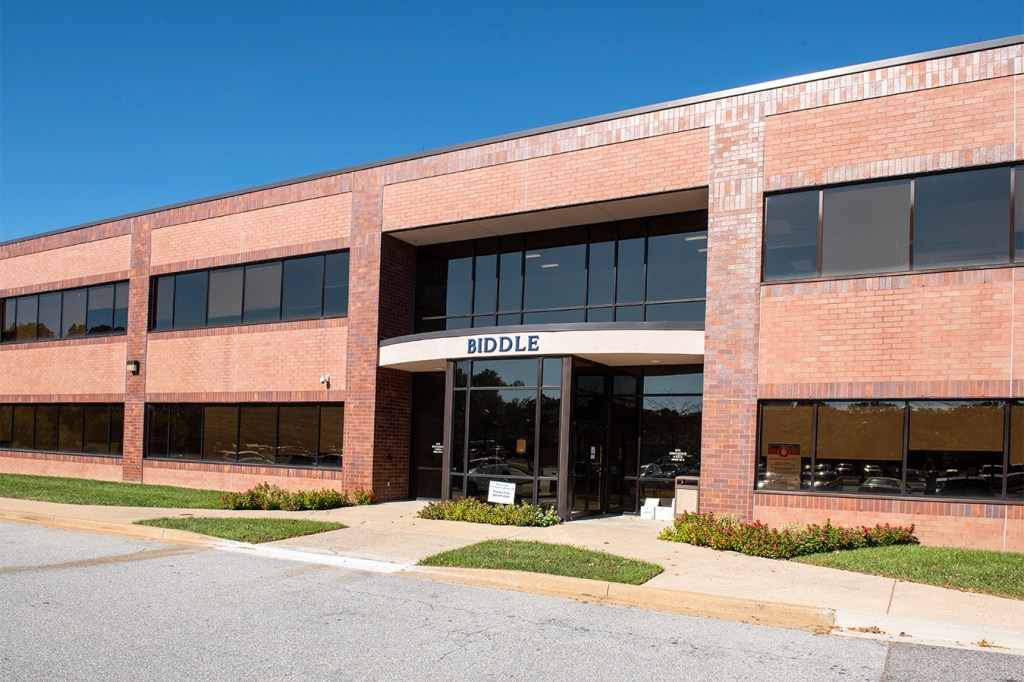 Front of the office building
